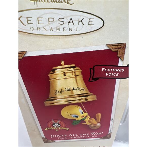 2003 Hallmark Keepsake Looney Tunes Tweety "Jingle All The Way" Bubble Bath - Picture 4 of 11